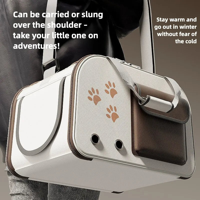 Winter Warmth Cat Carrier Portable for Outings