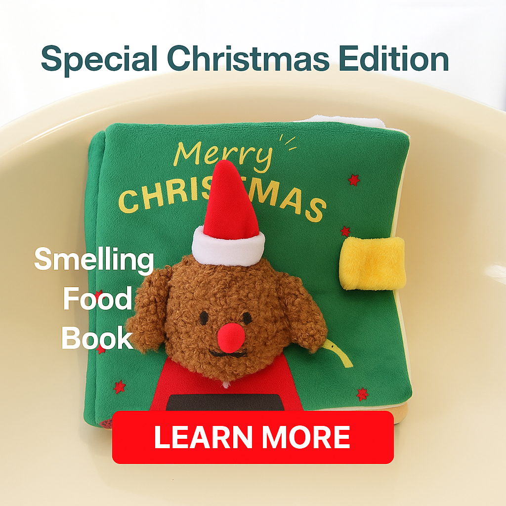 PAWVVY Christmas Snuffle Toy Book