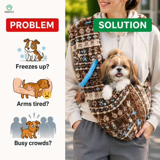PAWVVY 2-in-1 Pet Carrier Backpack for Small Dogs & Cats