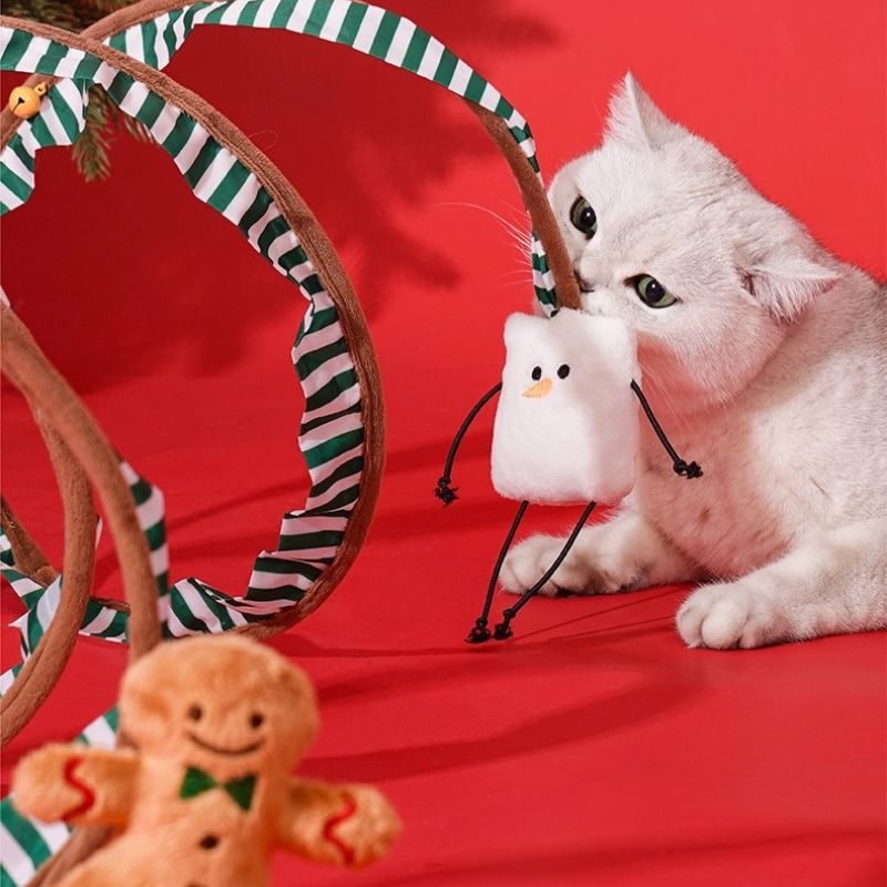 PAWVVY Christmas Cat Tunnel