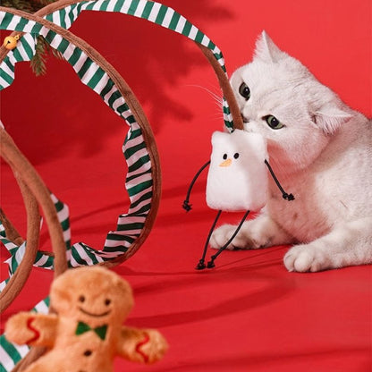 PAWVVY Christmas Cat Tunnel
