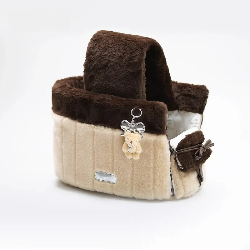 Small Body Dog Winter Light Go Out Bag Walking Dog Portable Shoulder Bag