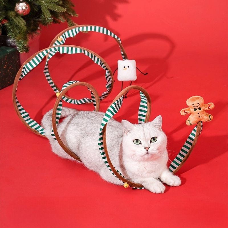 PAWVVY Christmas Cat Tunnel