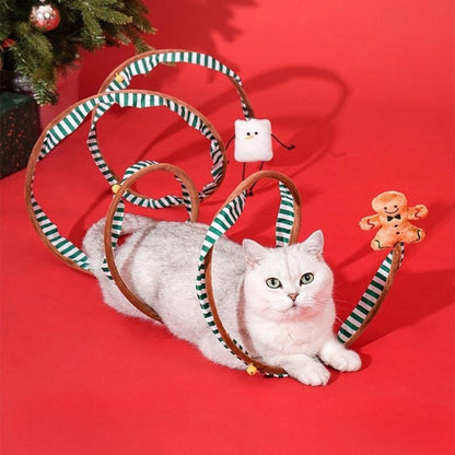 PAWVVY Christmas Cat Tunnel