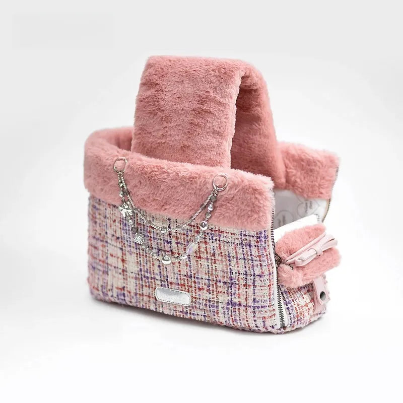 Small Body Dog Winter Light Go Out Bag Walking Dog Portable Shoulder Bag