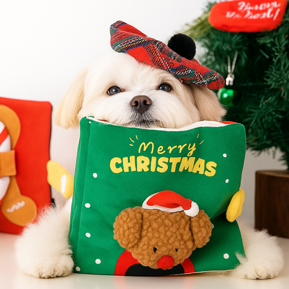 PAWVVY Christmas Snuffle Toy Book