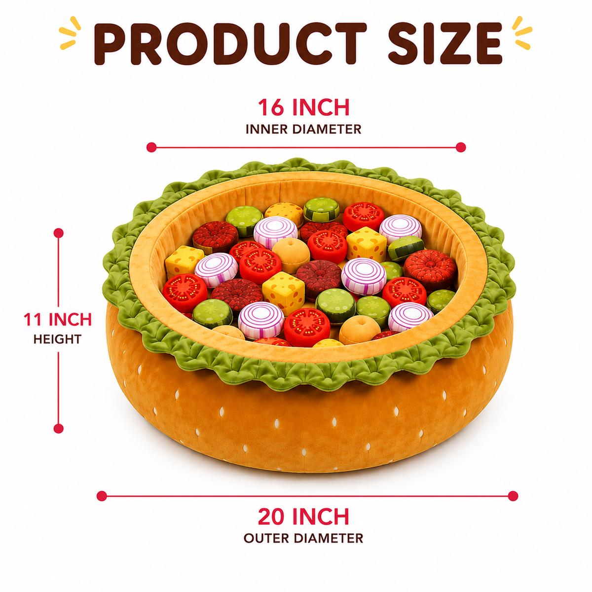 PAWVVY Burger Ball Pit