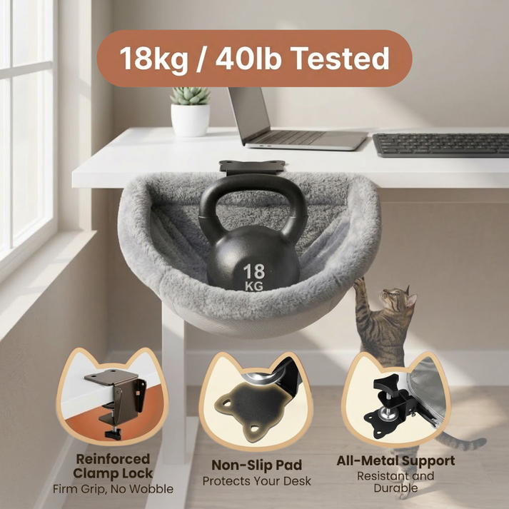 PAWVVY cat hammock tested with an 18 kilogram weight