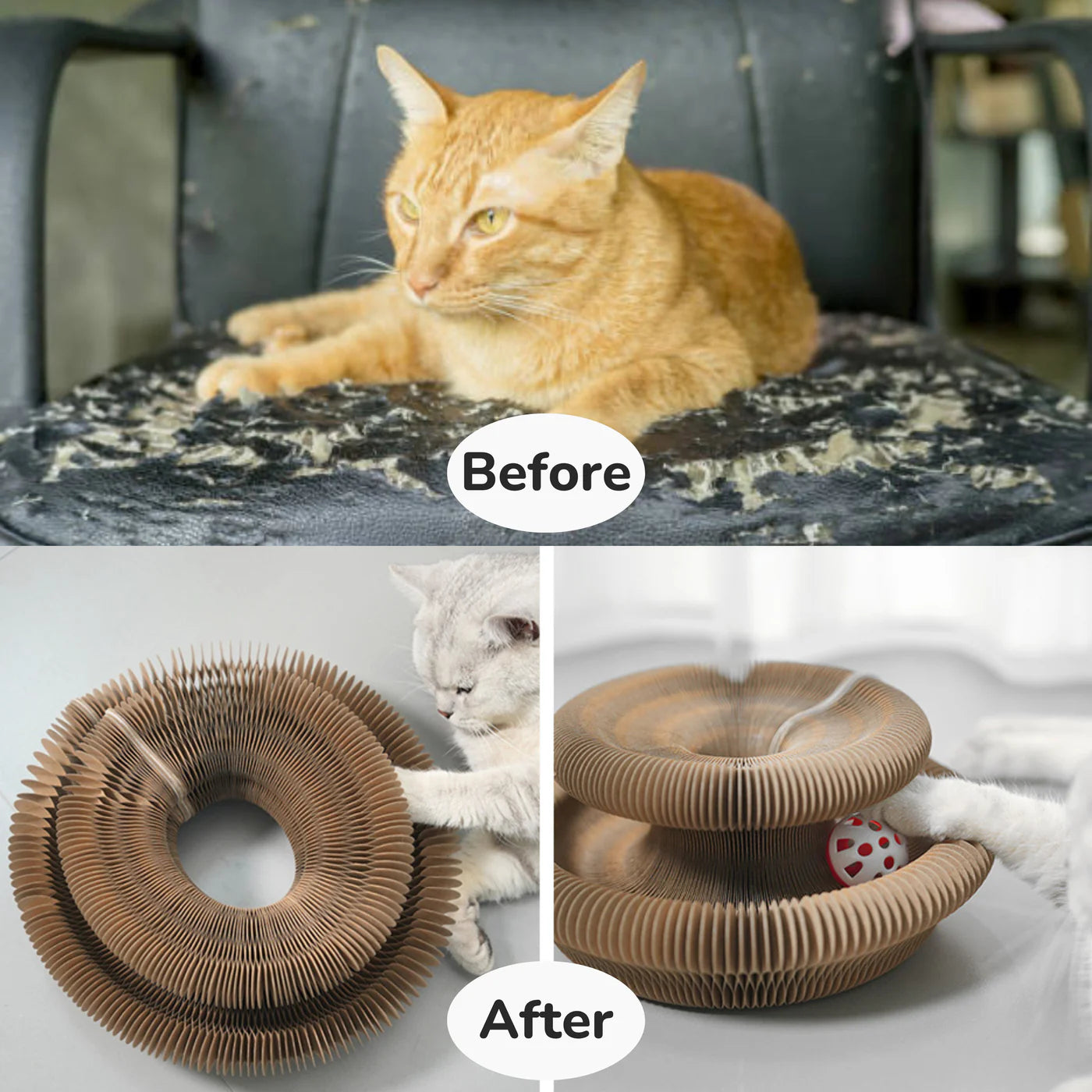 PAWVVY Cat Scratching Ball Toy