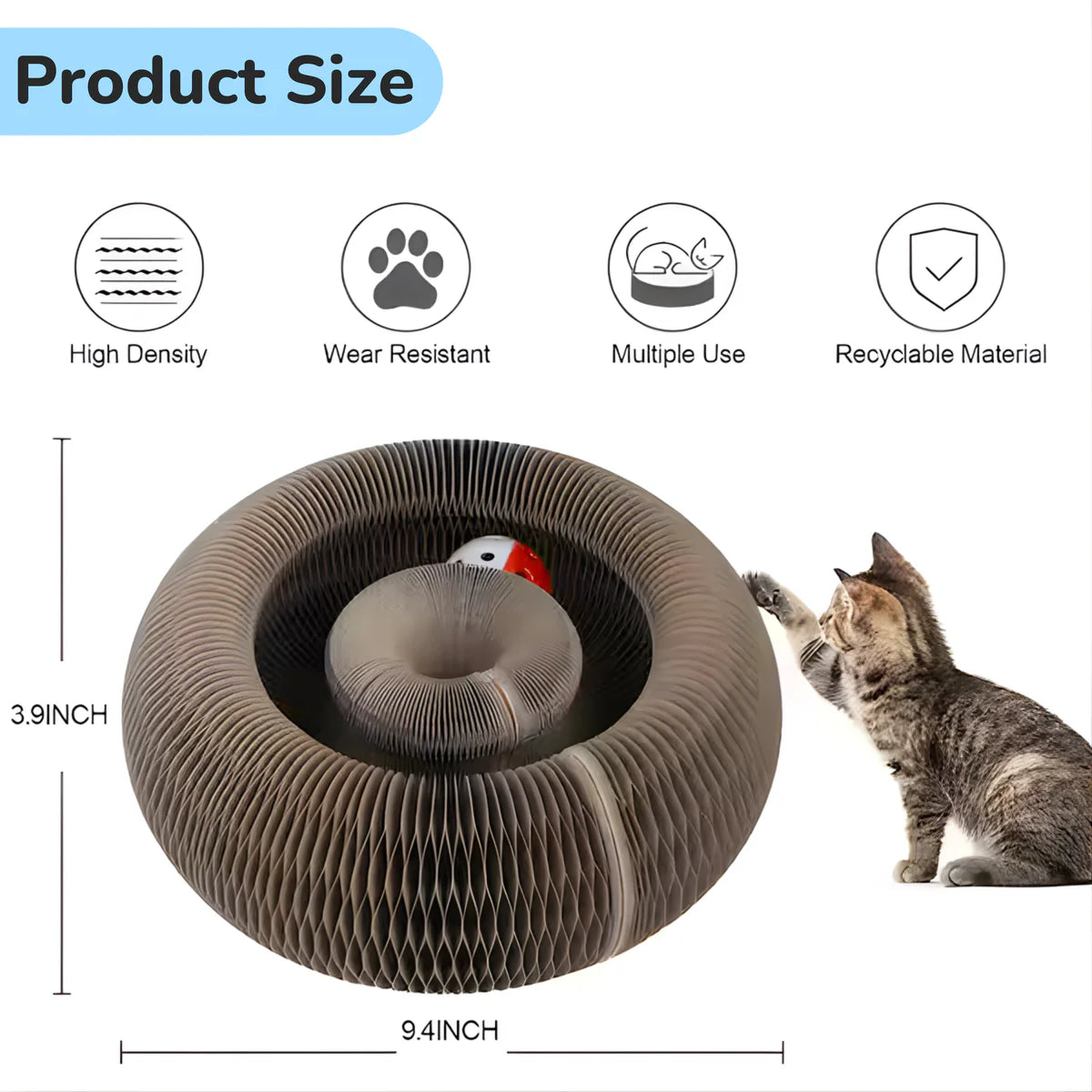 PAWVVY Cat Scratching Ball Toy