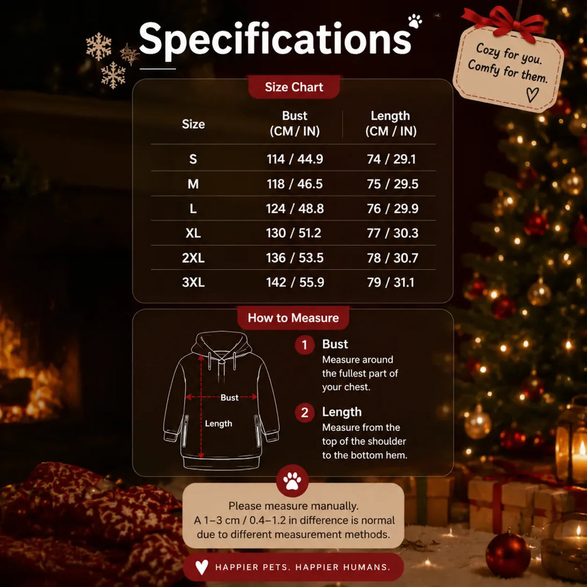 PAWVVY Christmas Pet Pouch Hoodie