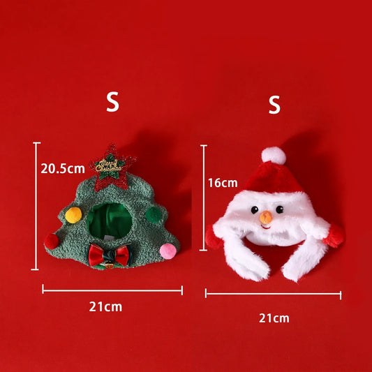 4pcs Knitted Christmas Pet Scarf